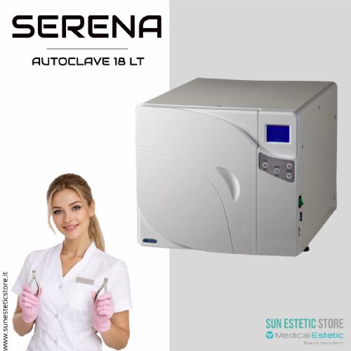 Serena Autoclave 18 lt Classe B sterilizzazione estetica