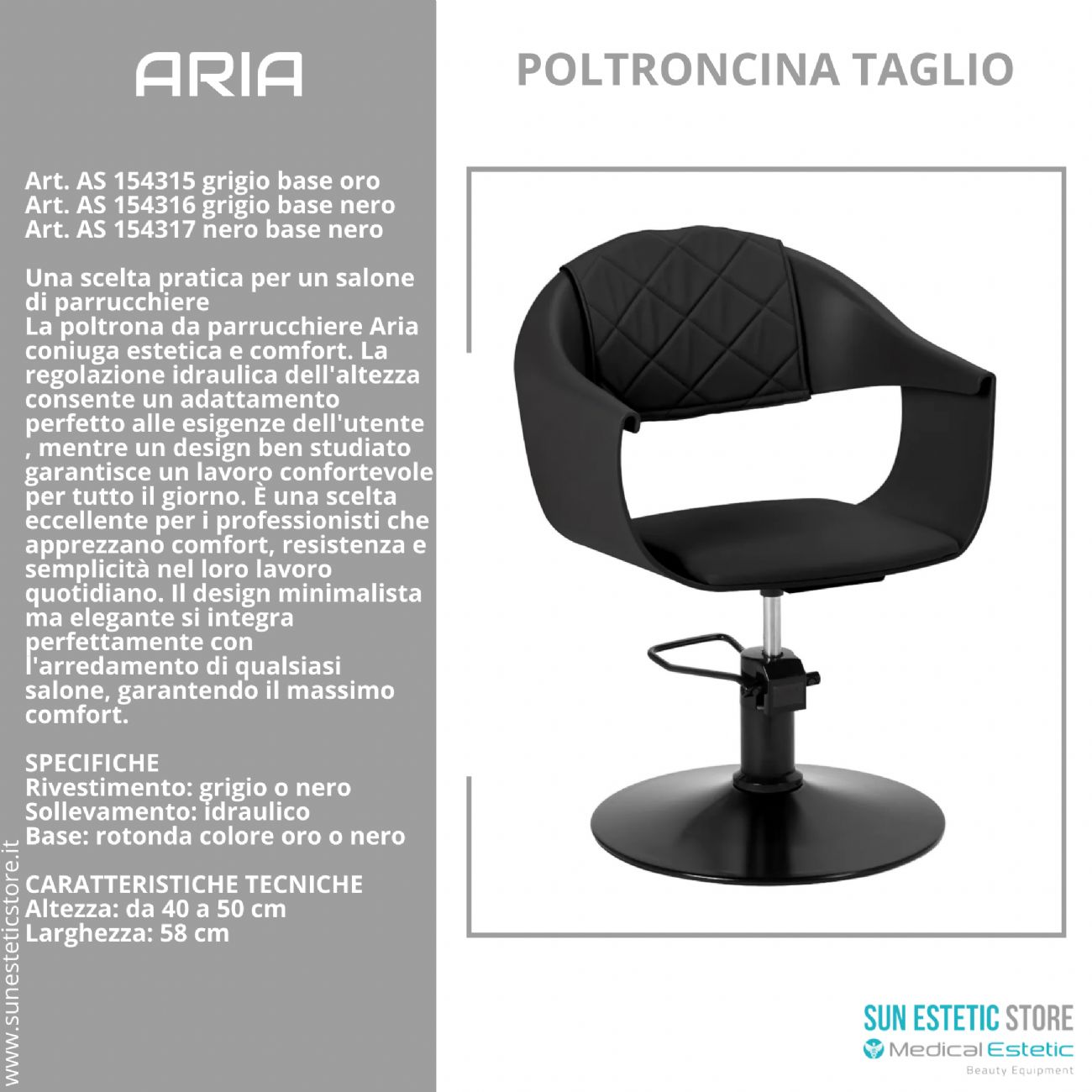 Aria poltroncina taglio parrucchiere