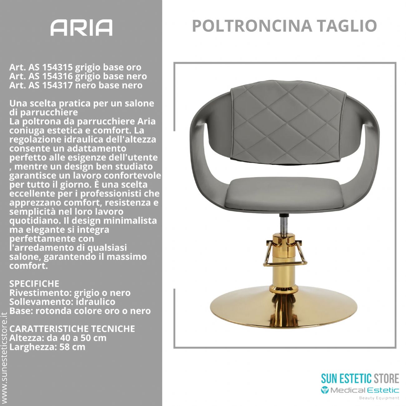 Aria poltroncina taglio parrucchiere