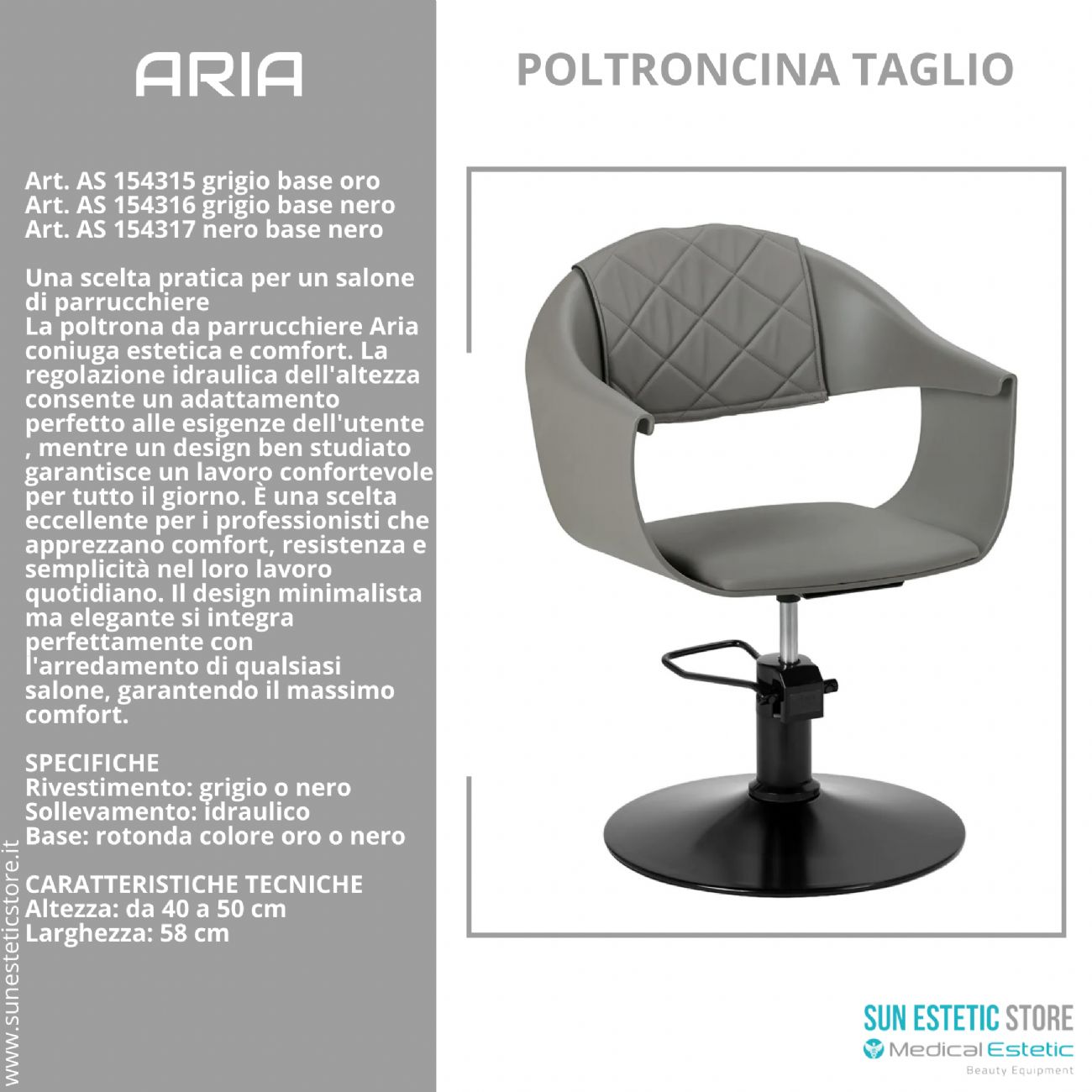 Aria poltroncina taglio parrucchiere