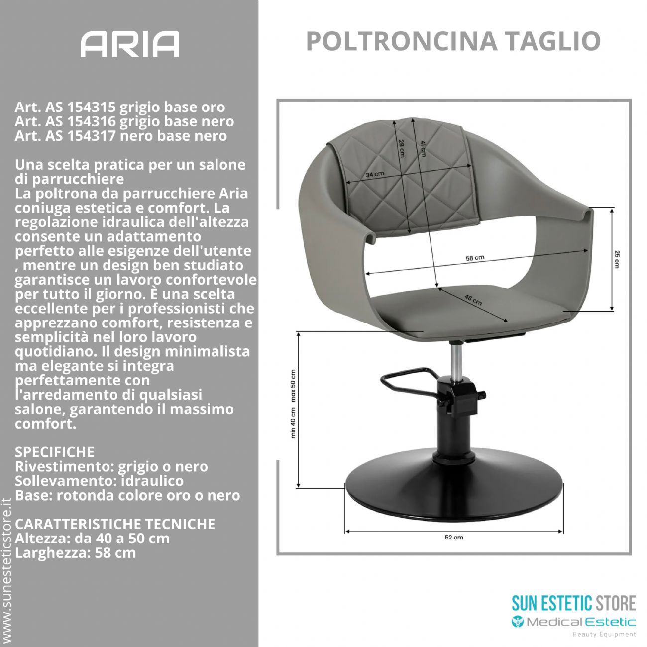 Aria poltroncina taglio parrucchiere