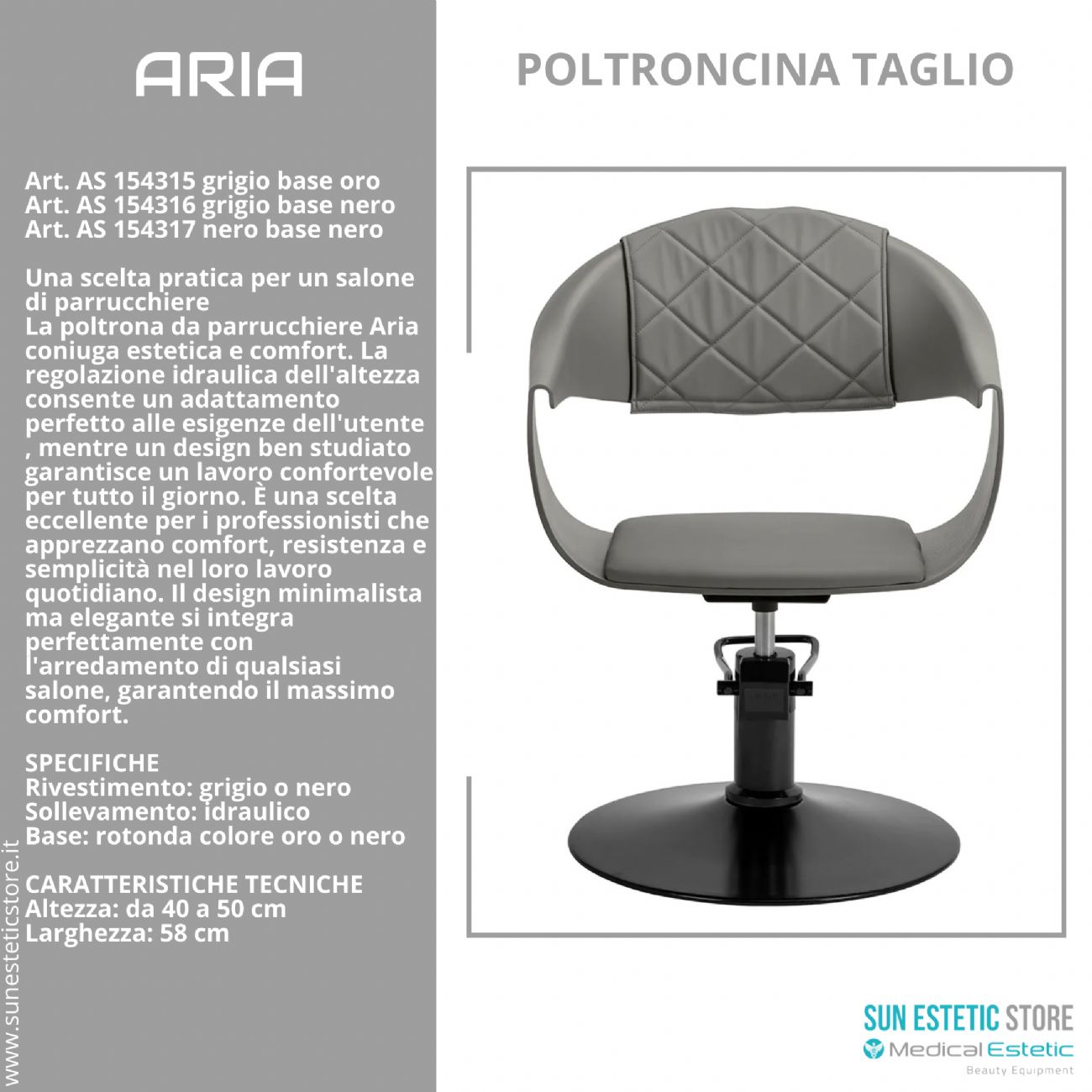 Aria poltroncina taglio parrucchiere