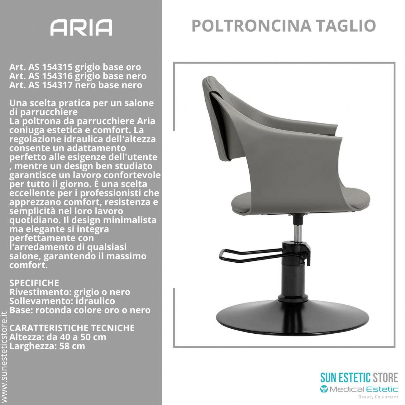 Aria poltroncina taglio parrucchiere