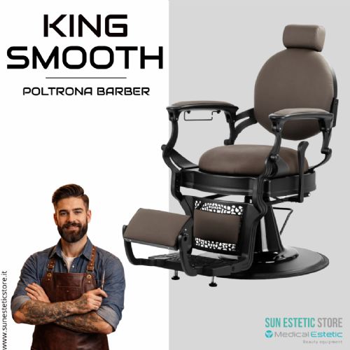 King Smooth poltrona barbiere Barber shop