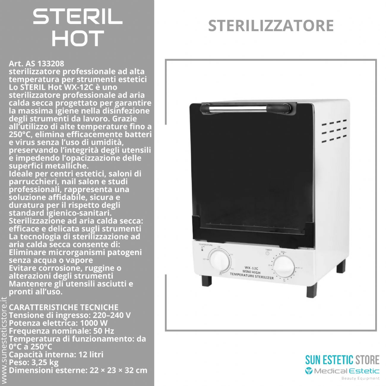 Steril Hot sterilizzatore ad aria calda secca