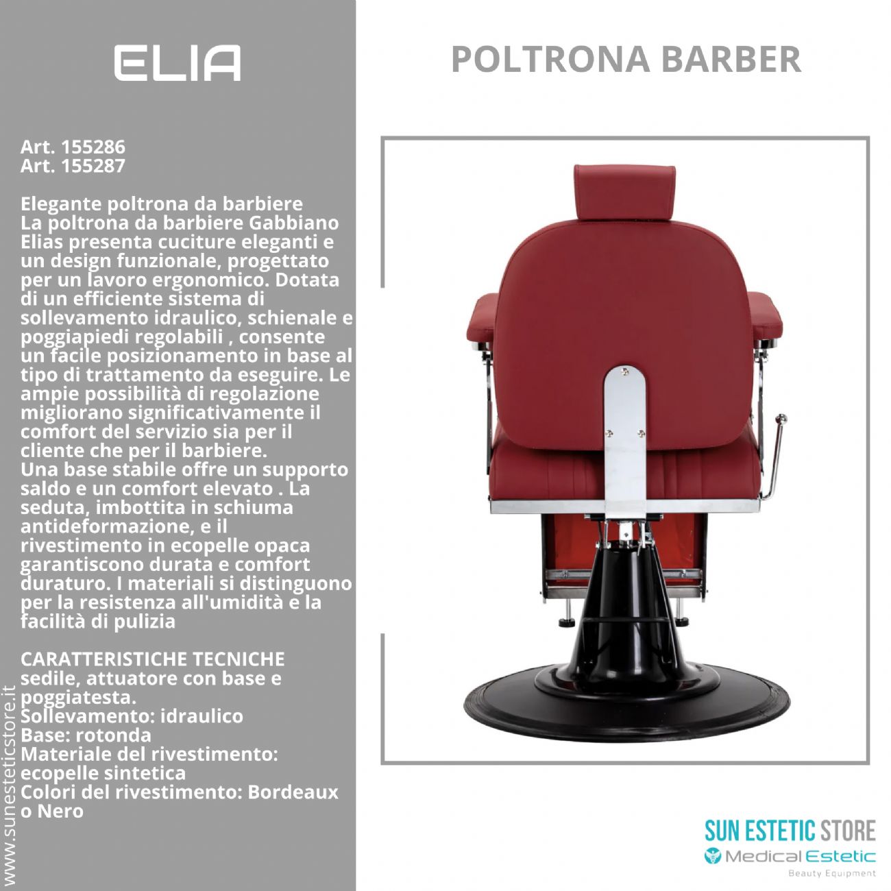 Elia Poltrona barbiere barber shop