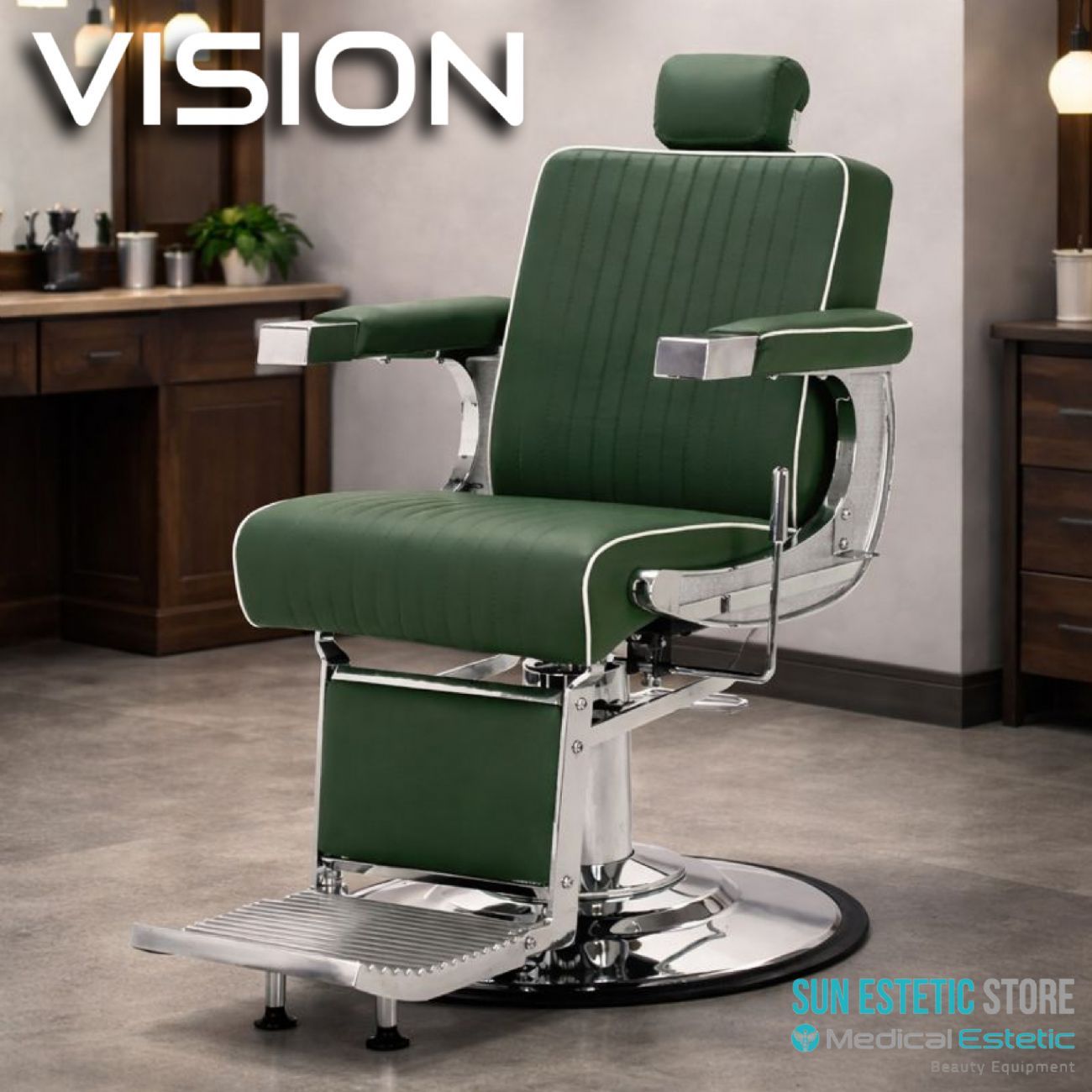 Vision Poltrona barbiere barber shop in varie tonalità