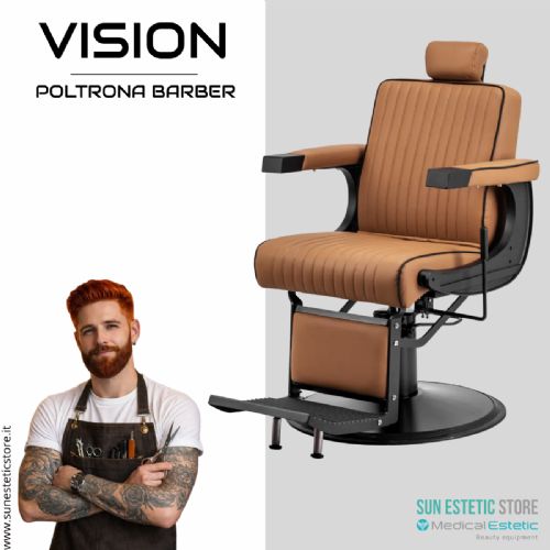 Vision Poltrona barbiere barber shop in varie tonalità