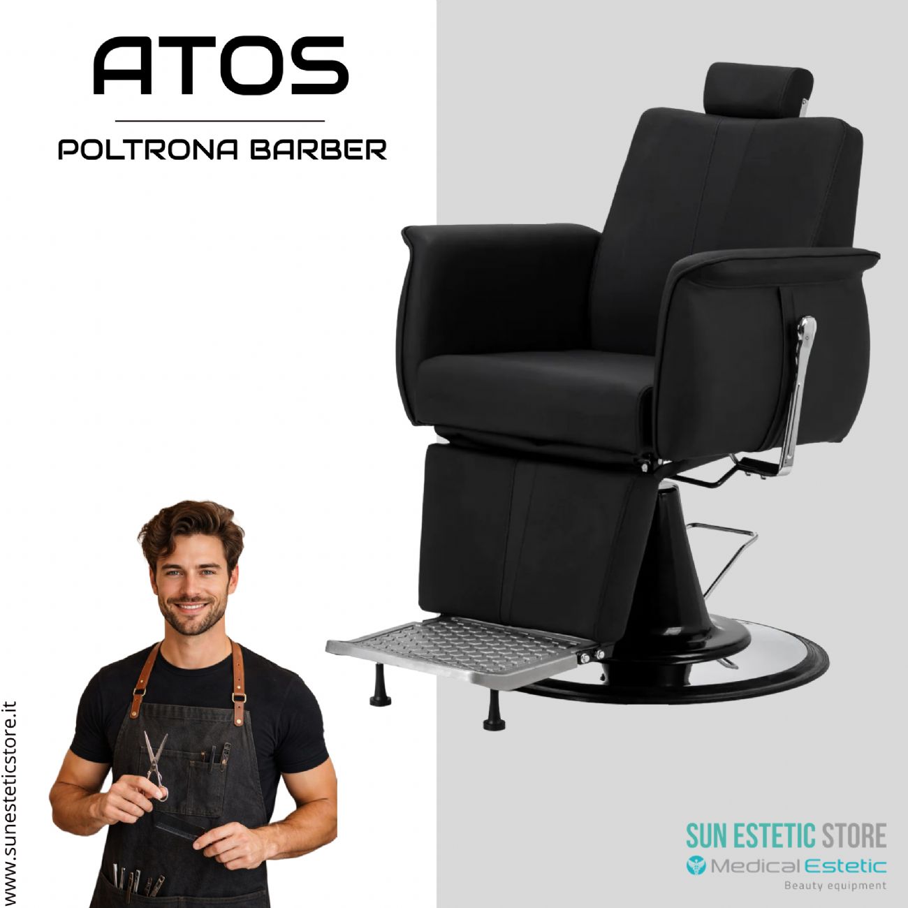 Atos poltrona parrucchiere barbiere barber shop