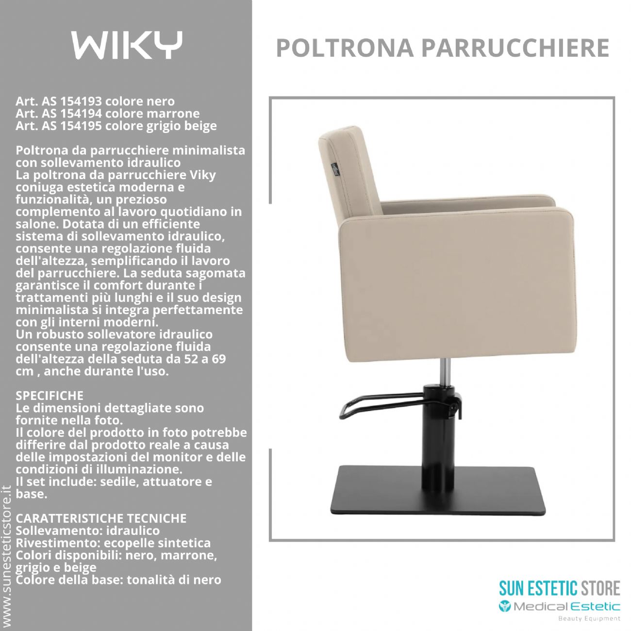 Wiky poltroncina taglio parrucchiere