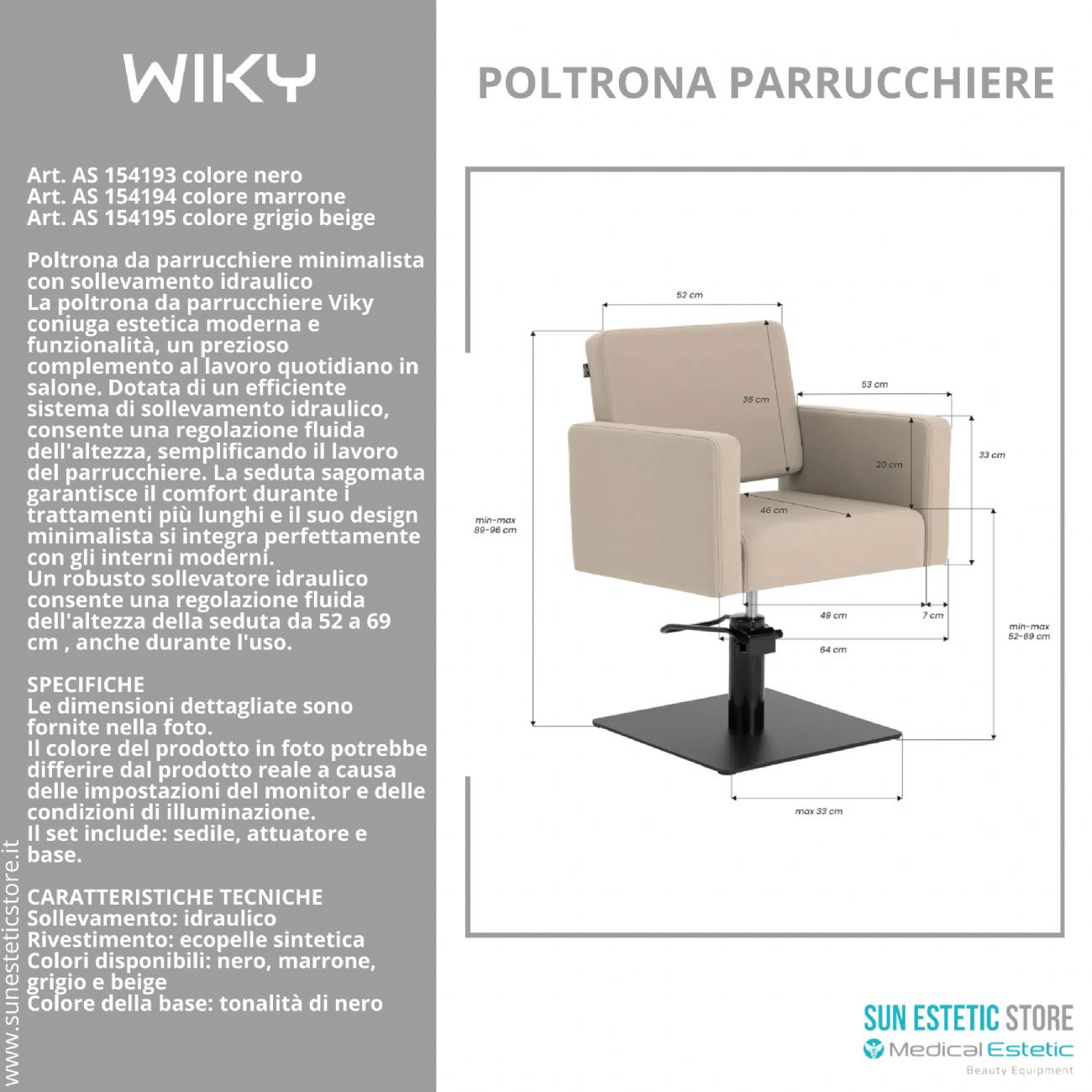 Wiky poltroncina taglio parrucchiere