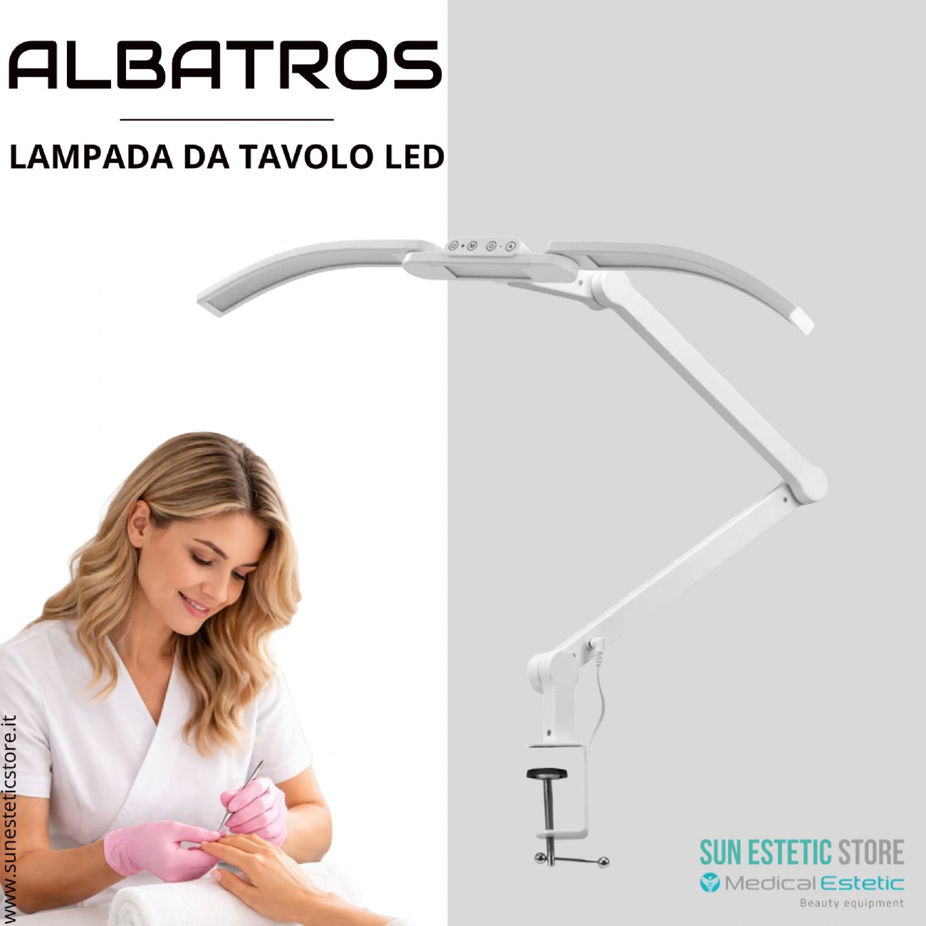 Albatros lampada Led da tavolo manicure nails