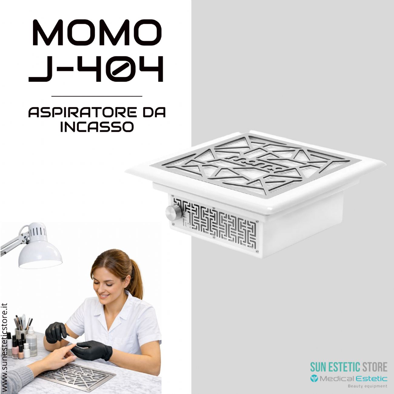 Momo J-404 aspiratore da incasso tavolino nails