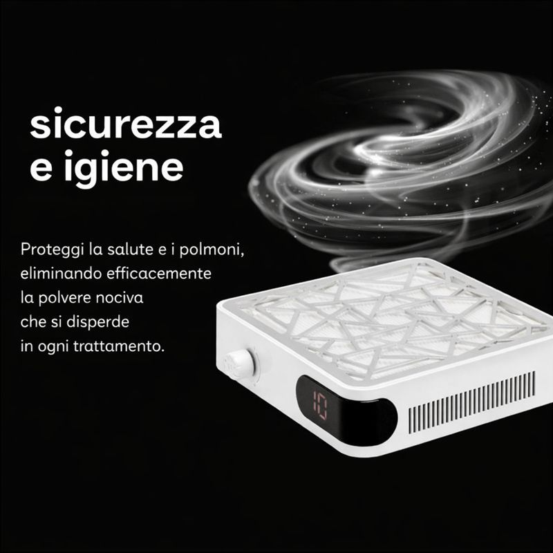 Momo P10 Pro aspiratore manicure nails