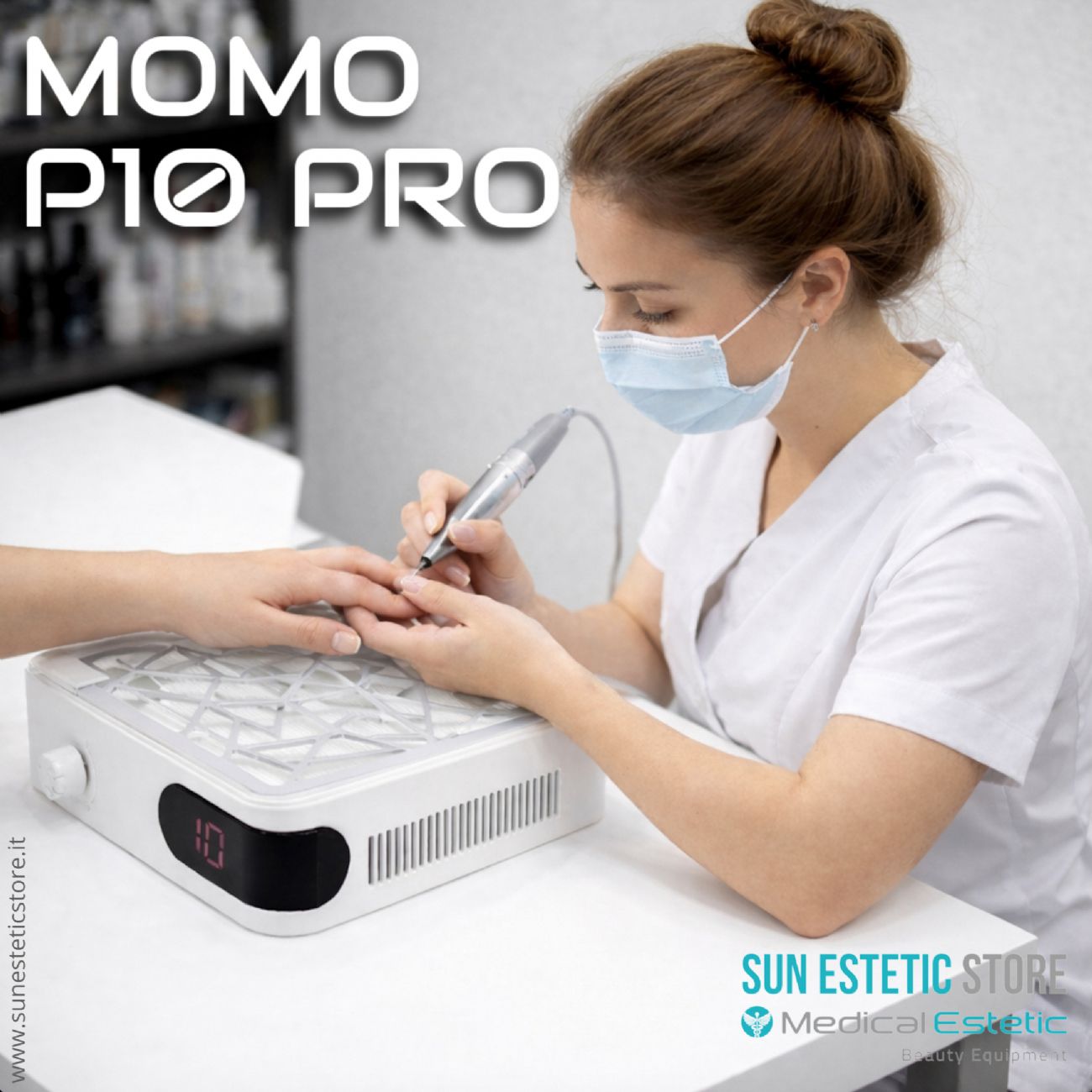 Momo P10 Pro aspiratore manicure nails