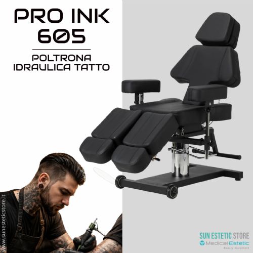Pro Ink 605 poltrona tattoo regolabile idraulica