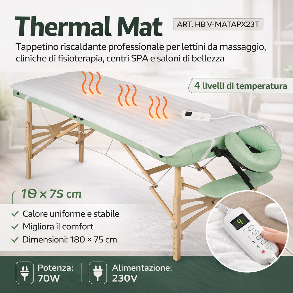 Thermal Mat tappetino scalda lettino massaggi estetica