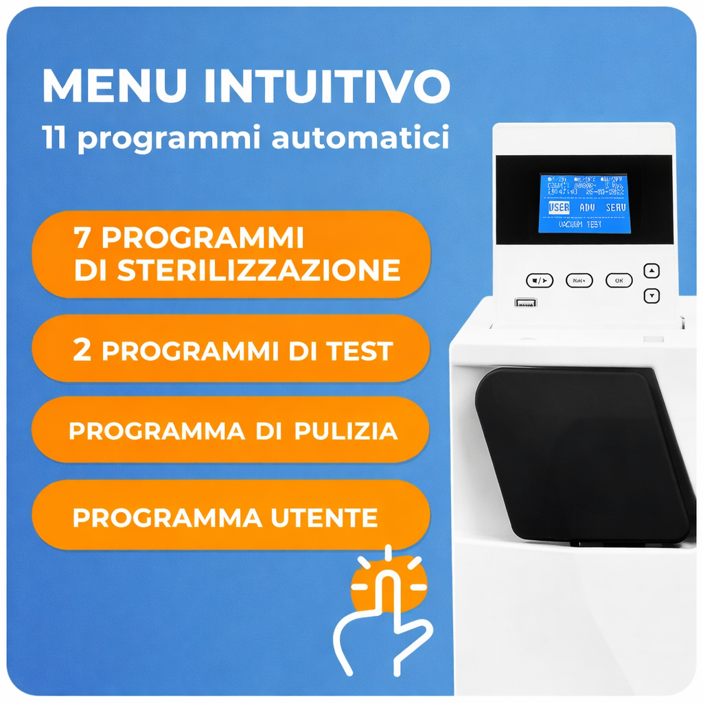 Lafomed LFSS08AD autoclave 8 lt sterilizzazione classe B