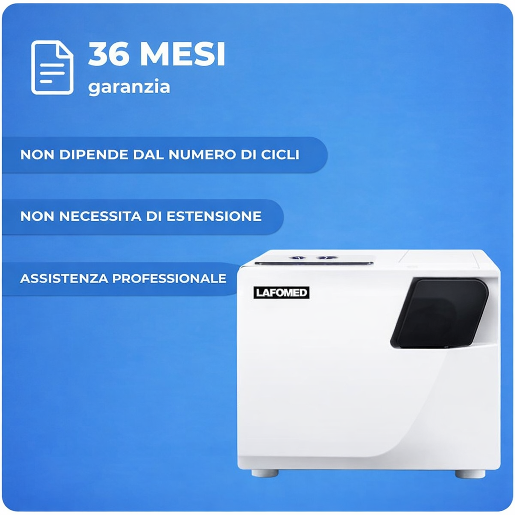 Lafomed LFSS08AD autoclave 8 lt sterilizzazione classe B