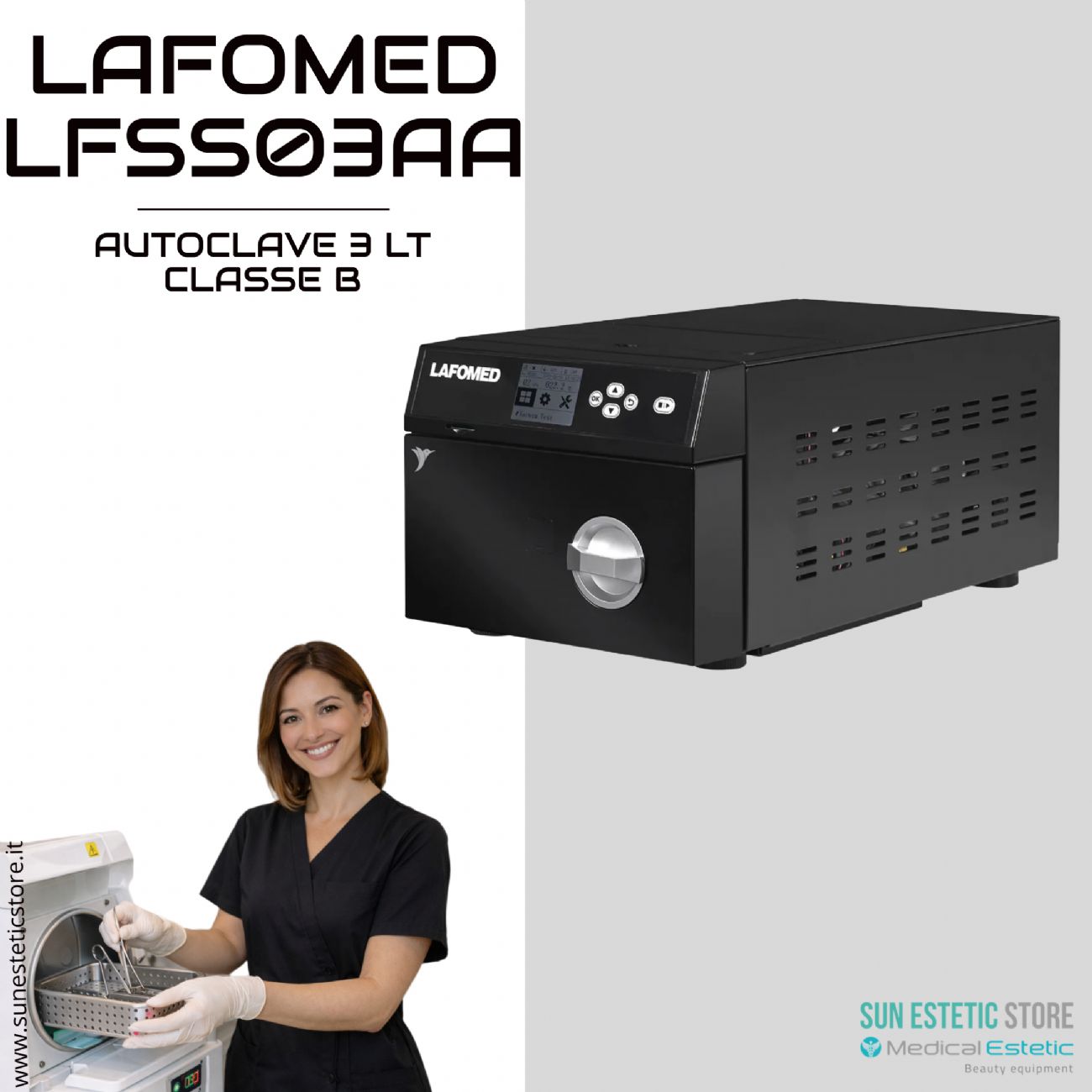 Lafomed LFSS03AA. autoclave 3 lt classe B