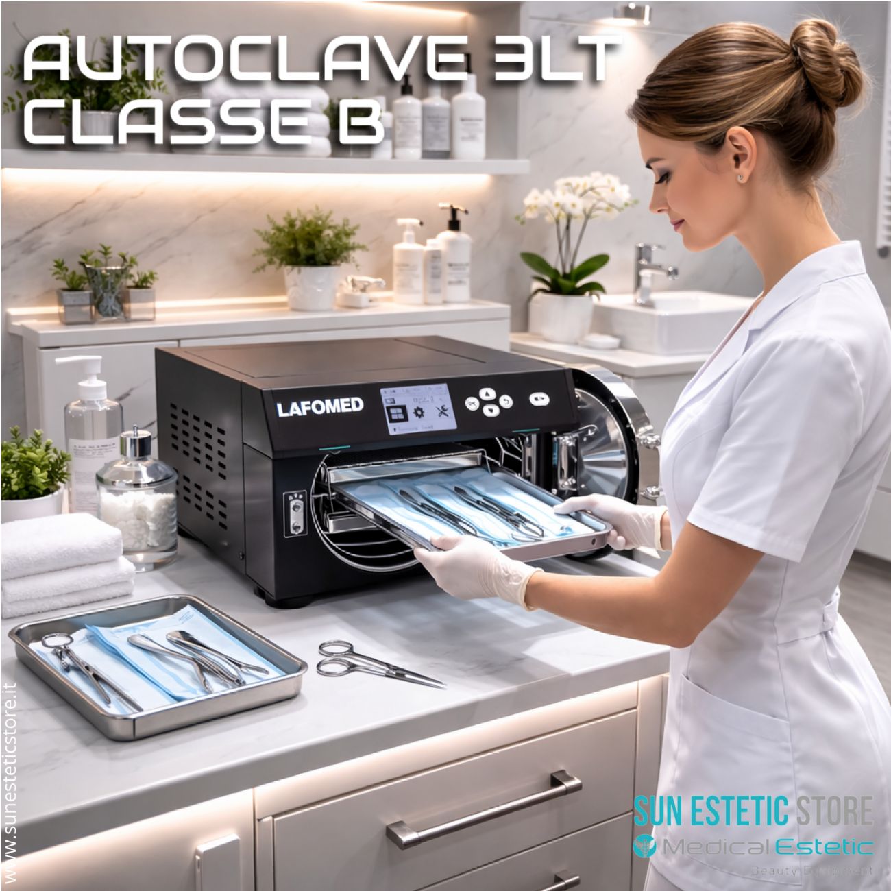 Lafomed LFSS03AA. autoclave 3 lt classe B