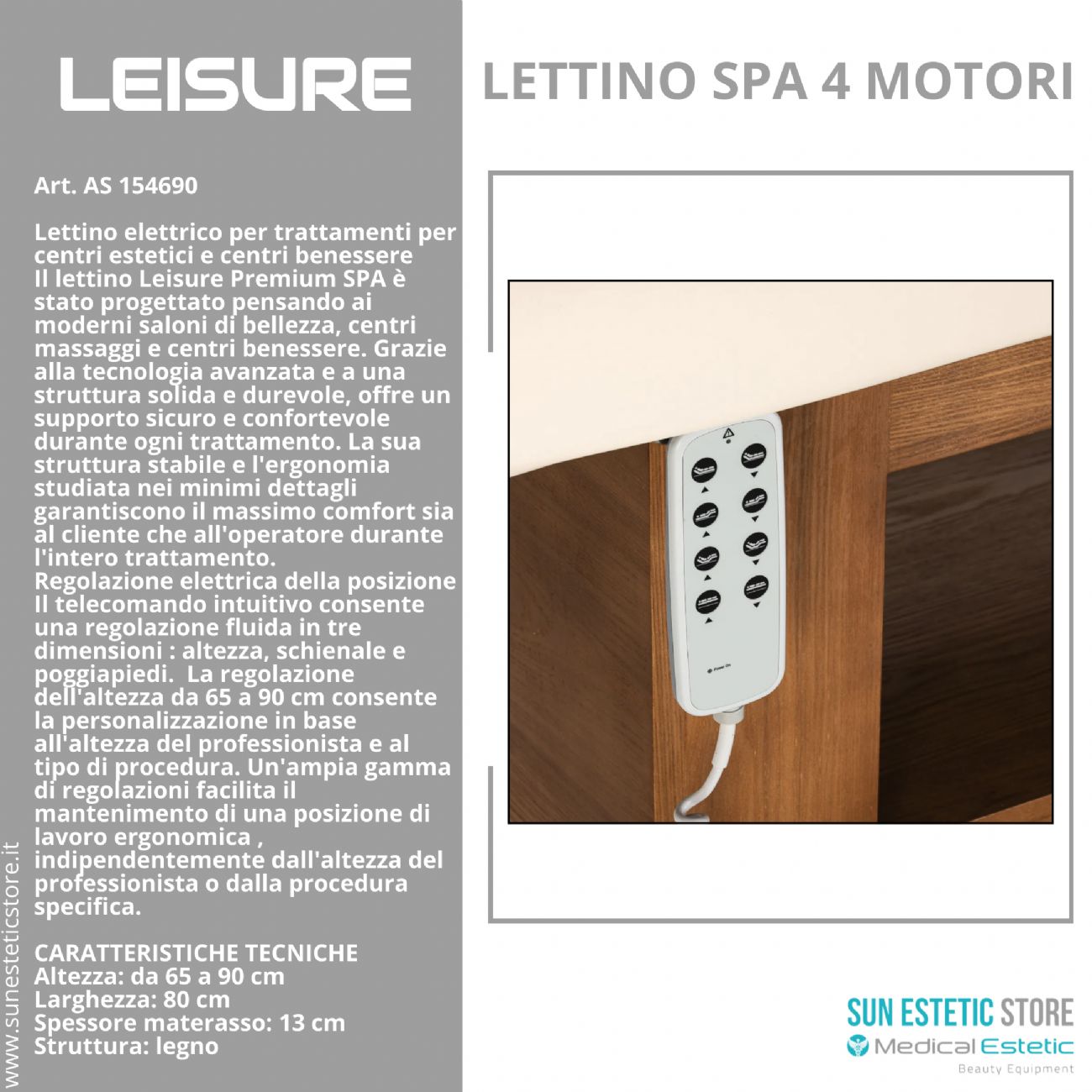Leisure lettino massaggio spa 4 motori