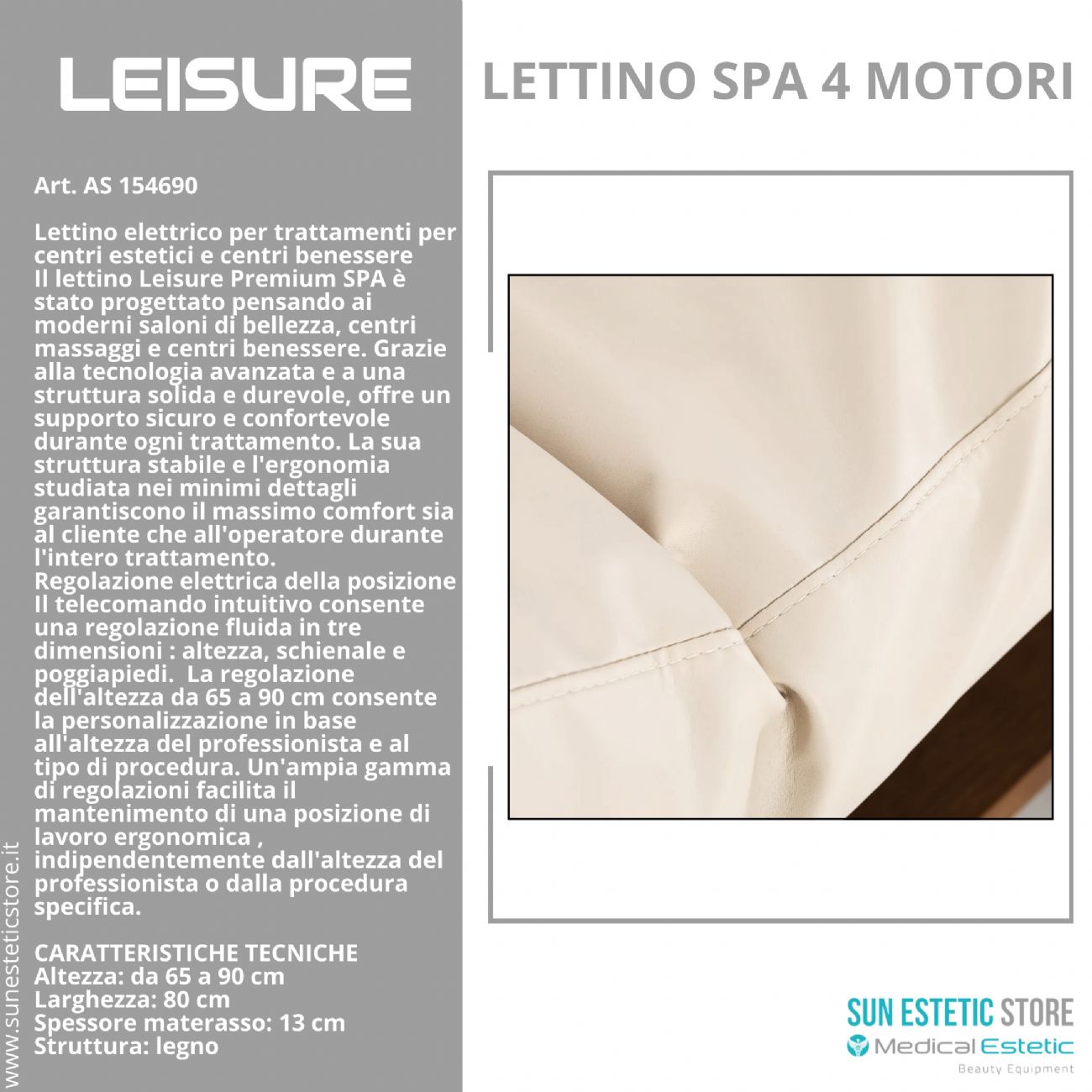 Leisure lettino massaggio spa 4 motori