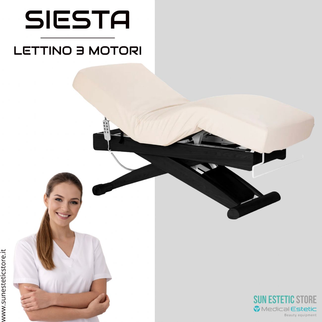 Siesta lettino massaggio spa 3 motori