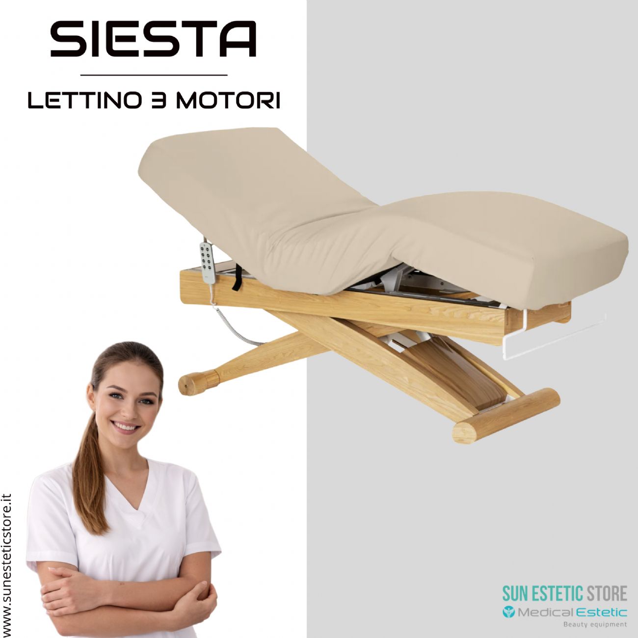 Siesta lettino massaggio spa 3 motori