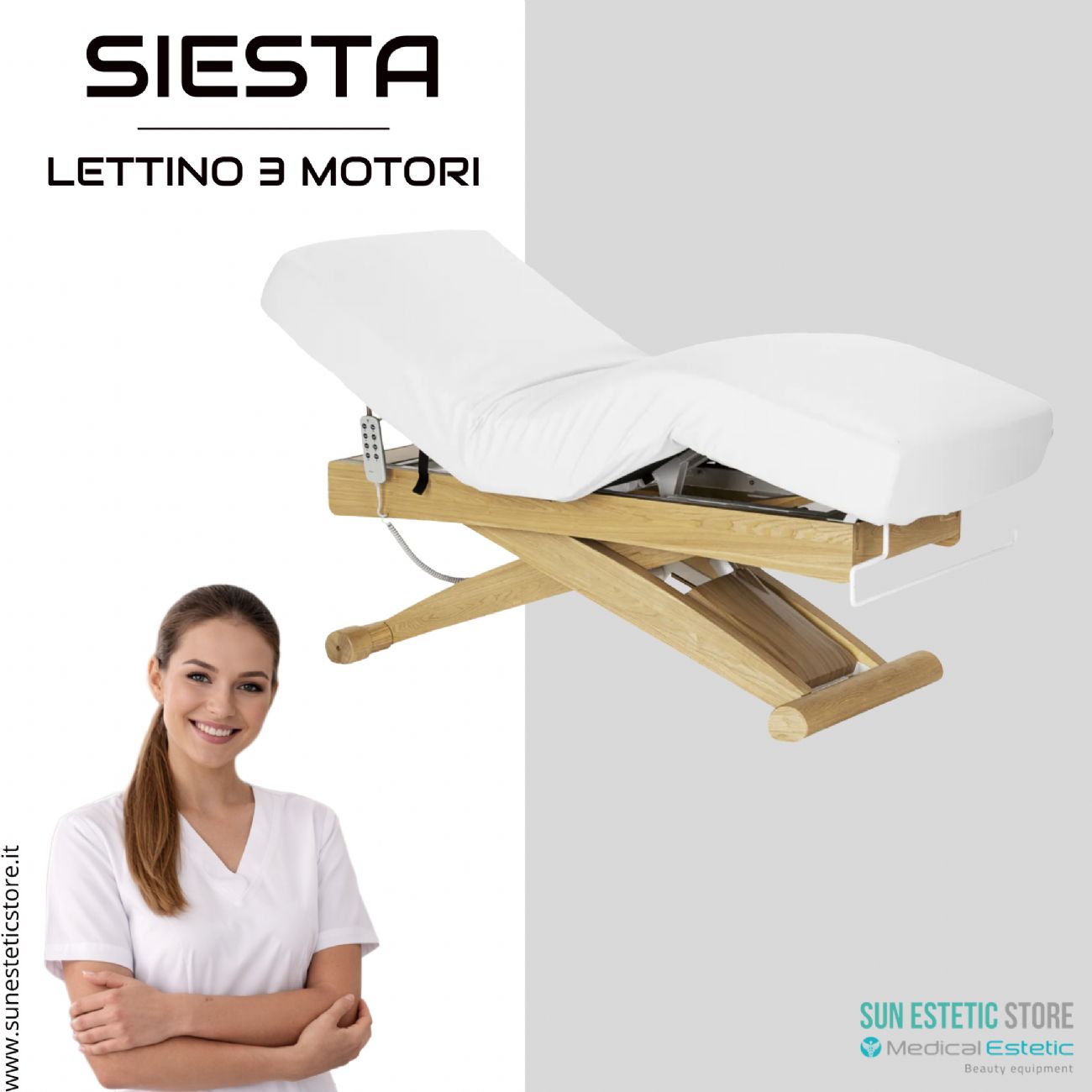Siesta lettino massaggio spa 3 motori