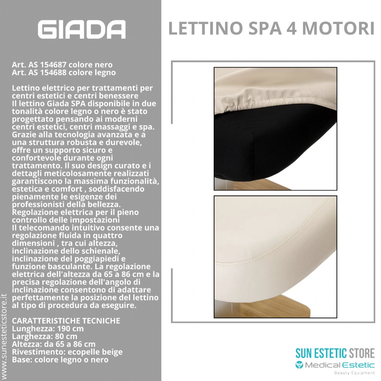Giada Lettino massaggio Spa 4 motori