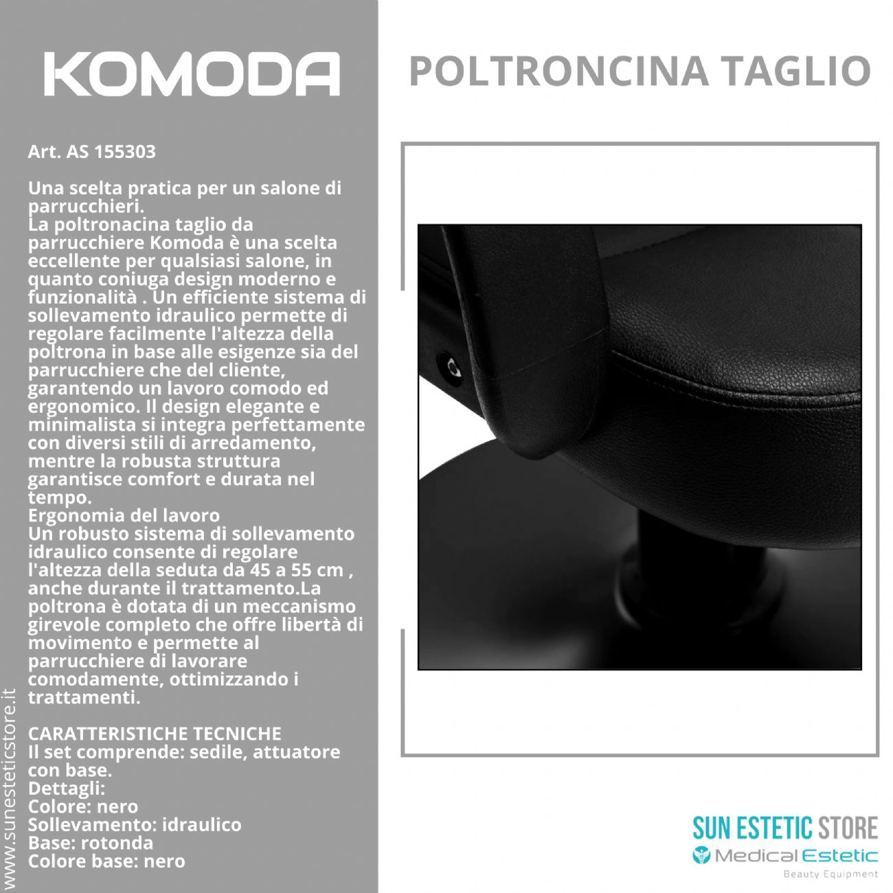 Komoda poltroncina taglio parrucchiere
