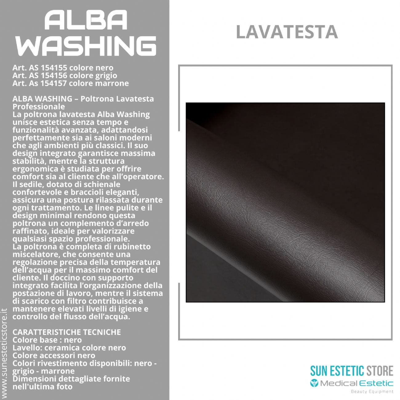 Alba washing poltrona lavatesta