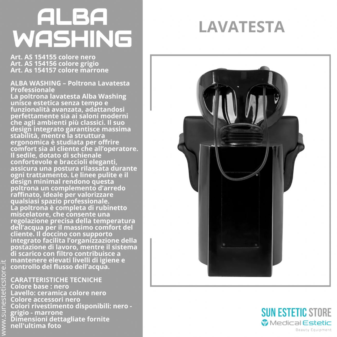 Alba washing poltrona lavatesta