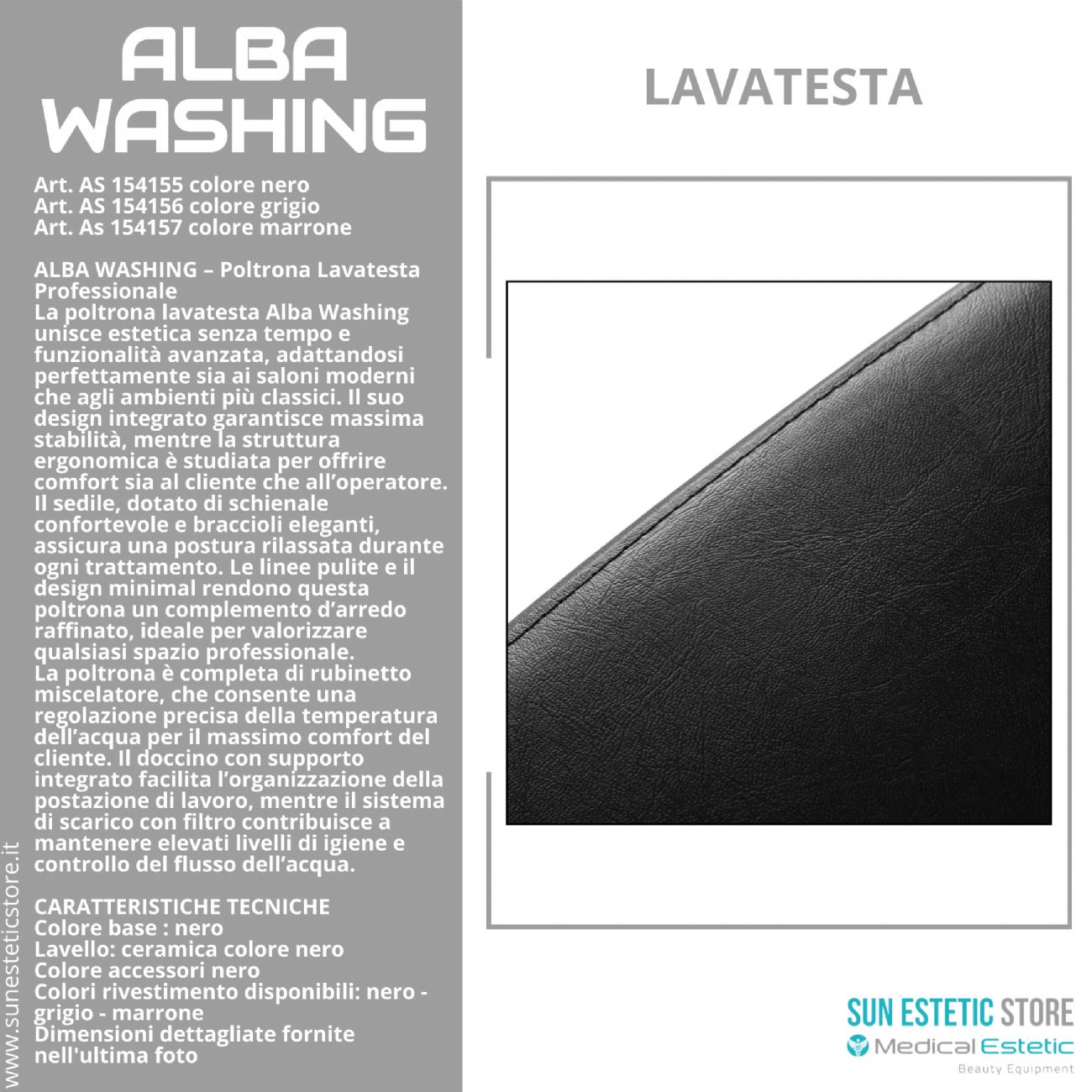 Alba washing poltrona lavatesta