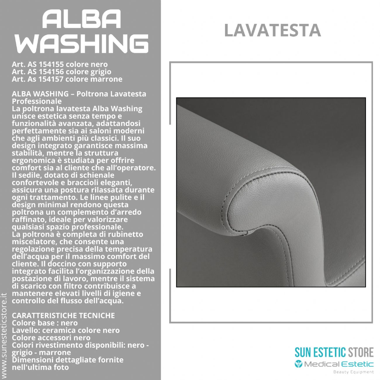 Alba washing poltrona lavatesta