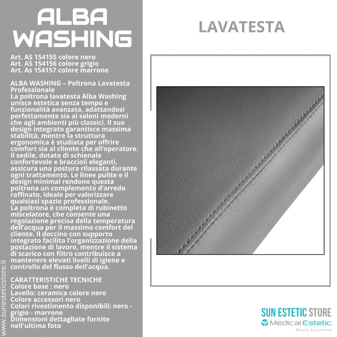Alba washing poltrona lavatesta