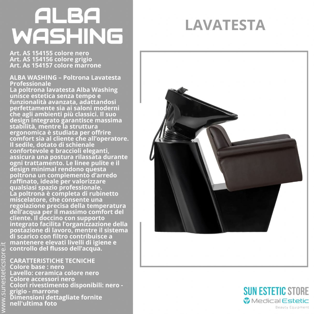 Alba washing poltrona lavatesta