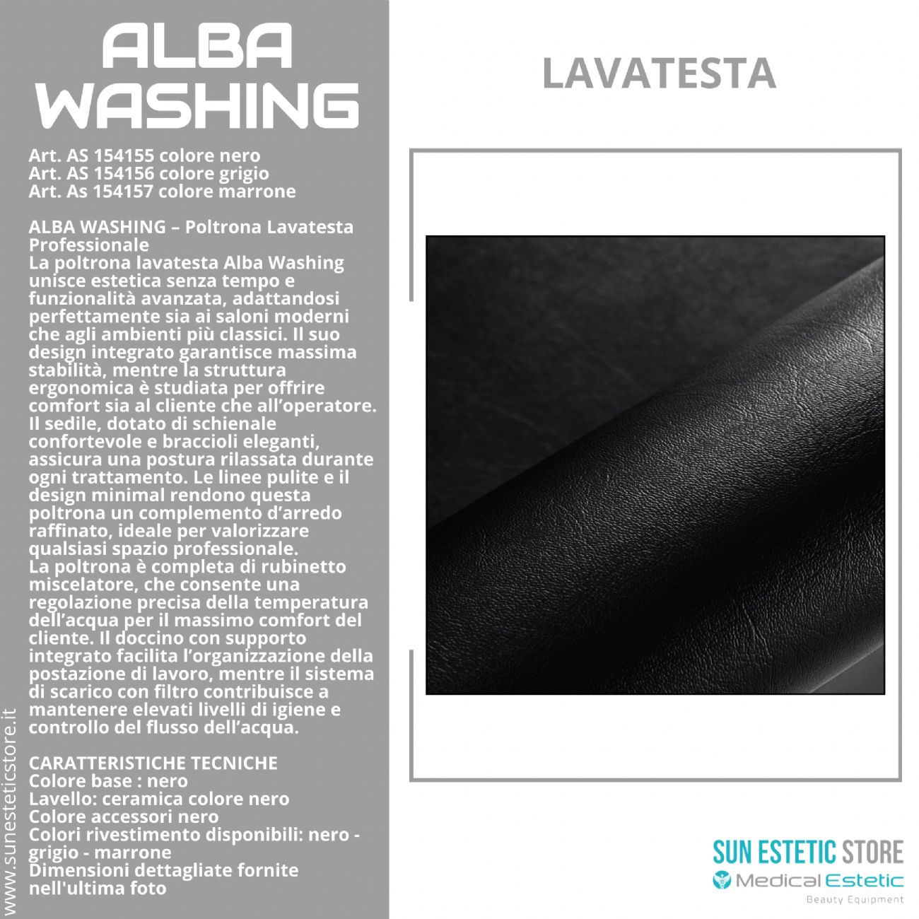 Alba washing poltrona lavatesta