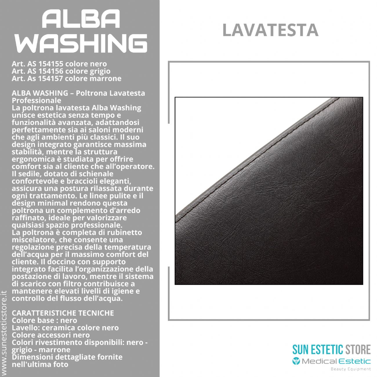 Alba washing poltrona lavatesta