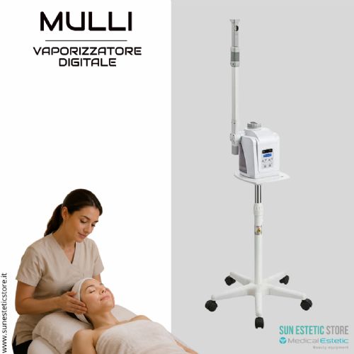 Mulli vaporizzatore digitale per trattamenti estetica viso