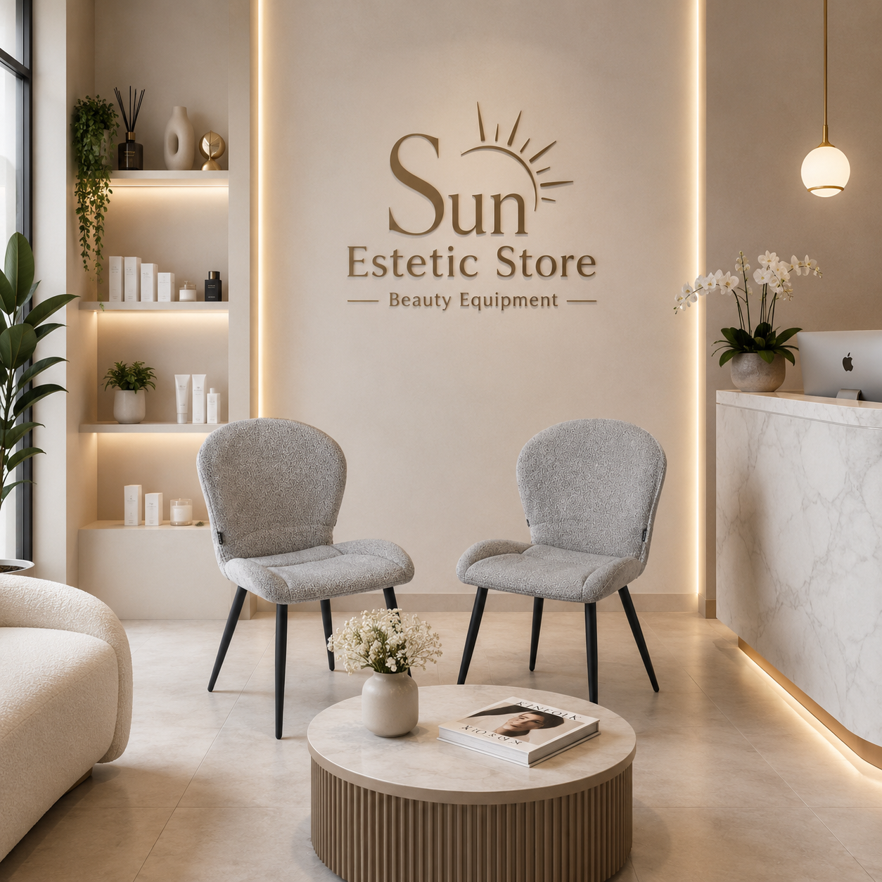 4Rico Lucente sedia poltroncina per reception sala attesa
