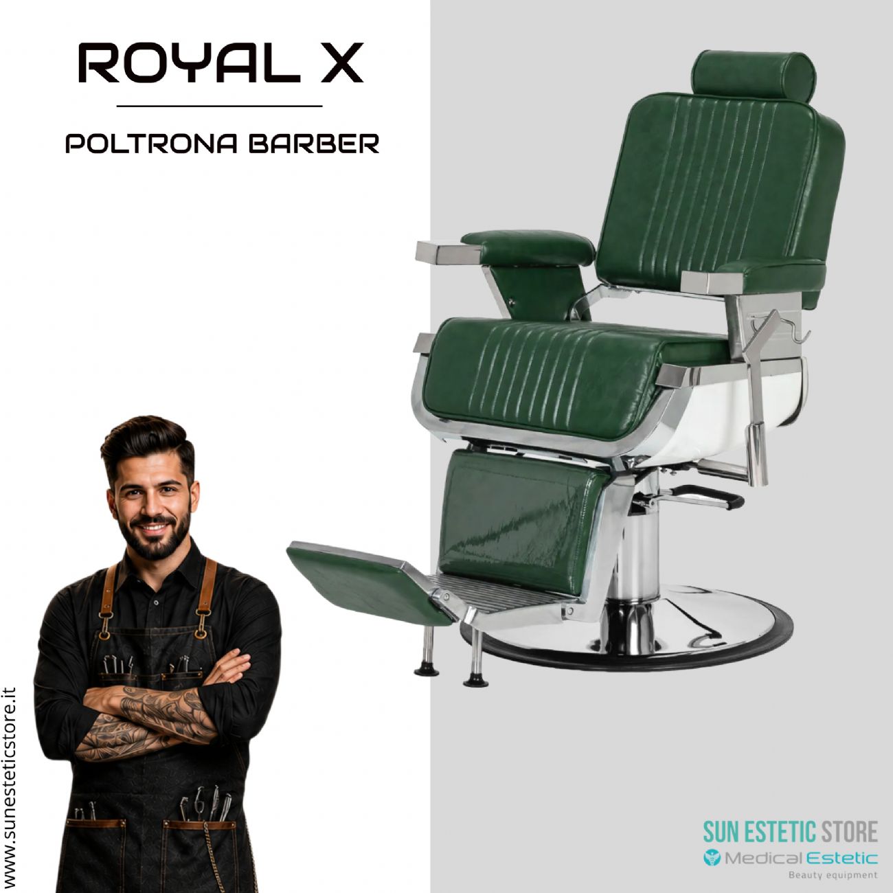 Royal x poltrona Barber shop vintage
