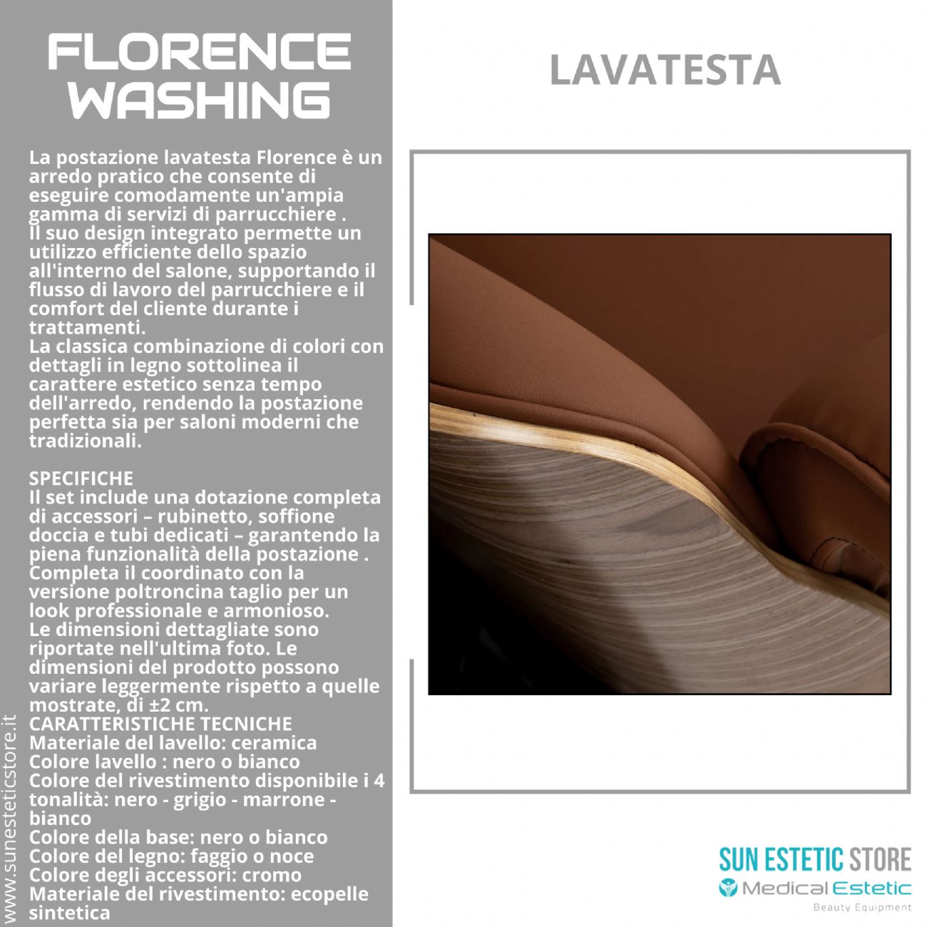 Florence Washing poltrona lavatesta