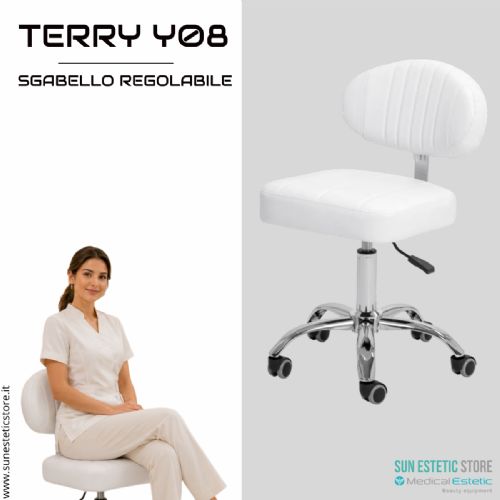 Terry Y08 Sgabello regolabile per estetica