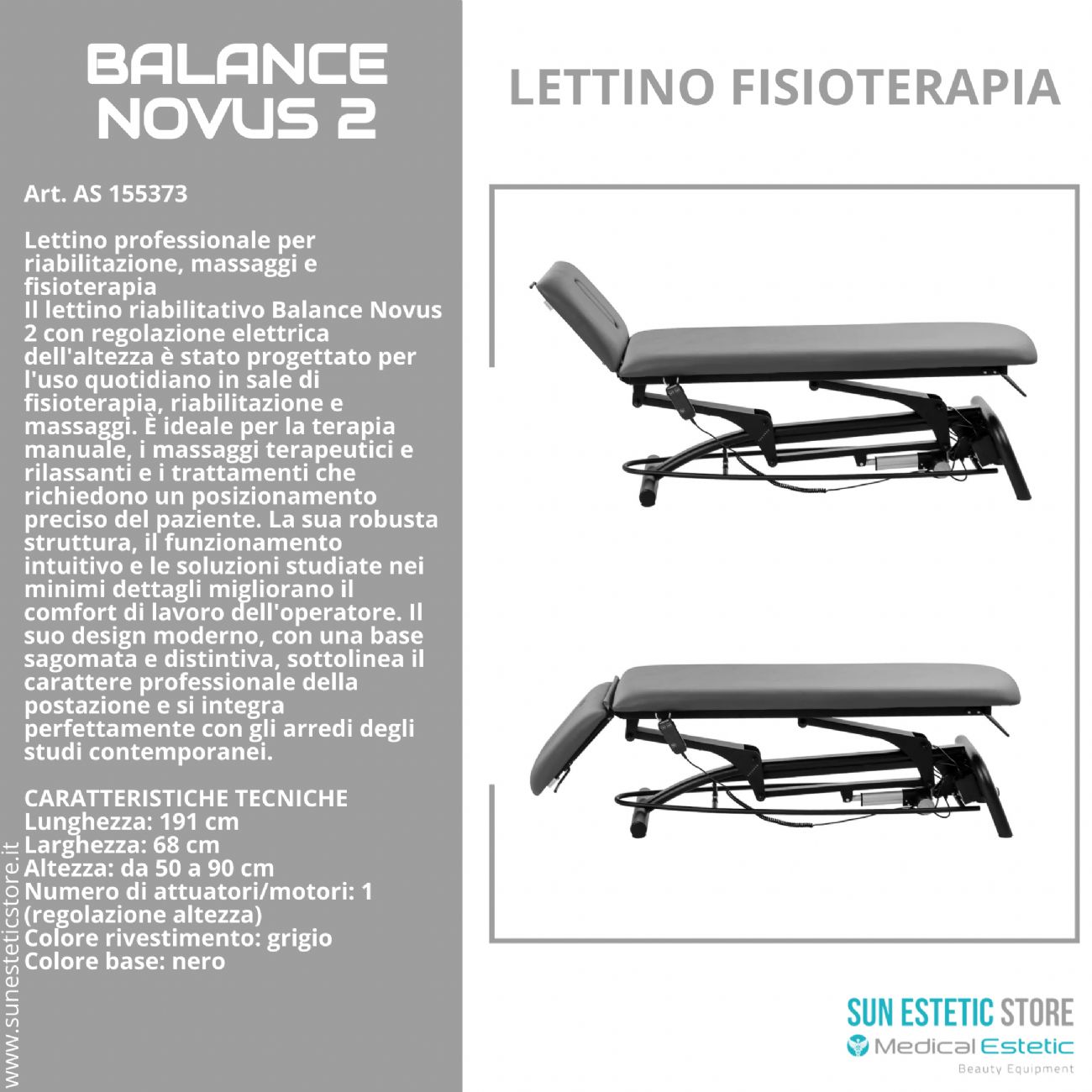 Balance Novus 2 litro fisioterapia 2 sezioni