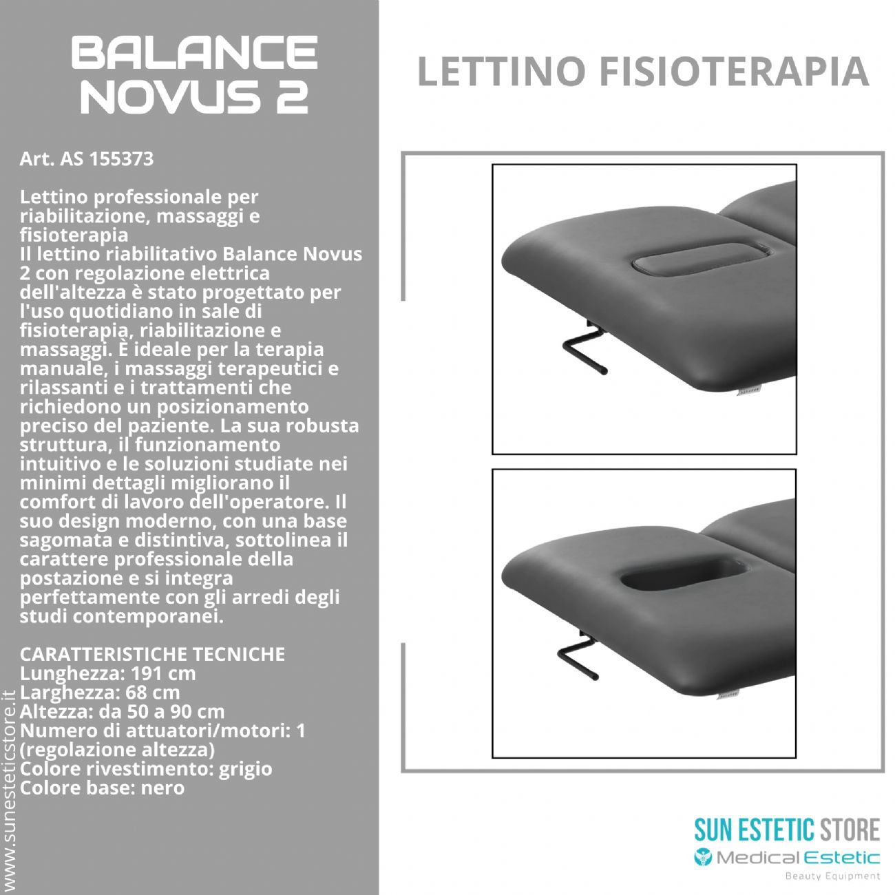 Balance Novus 2 litro fisioterapia 2 sezioni