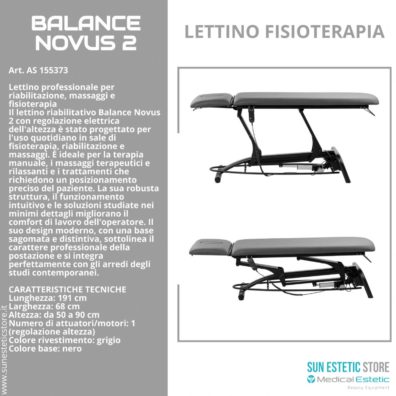 Balance Novus 2 litro fisioterapia 2 sezioni