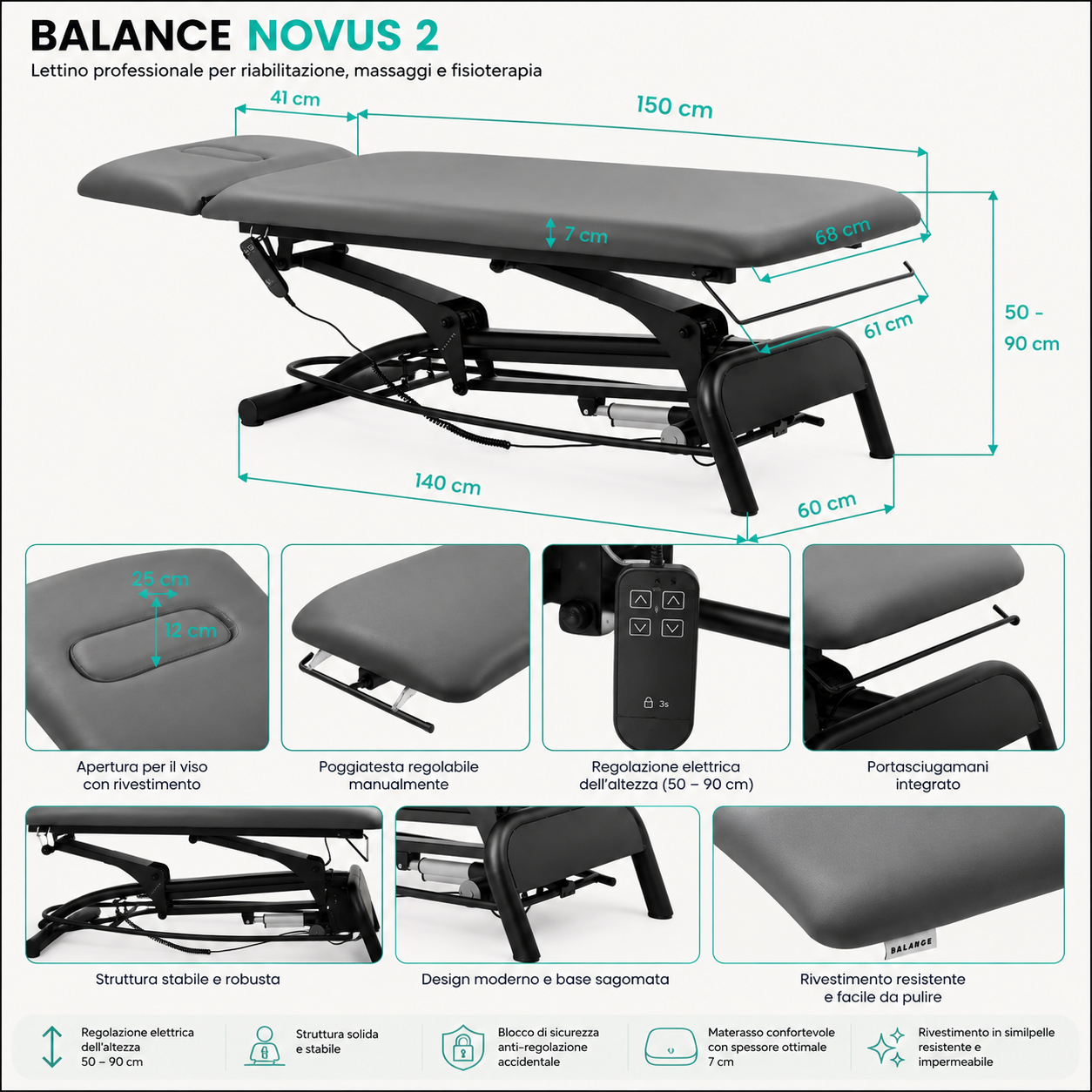 Balance Novus 2 litro fisioterapia 2 sezioni
