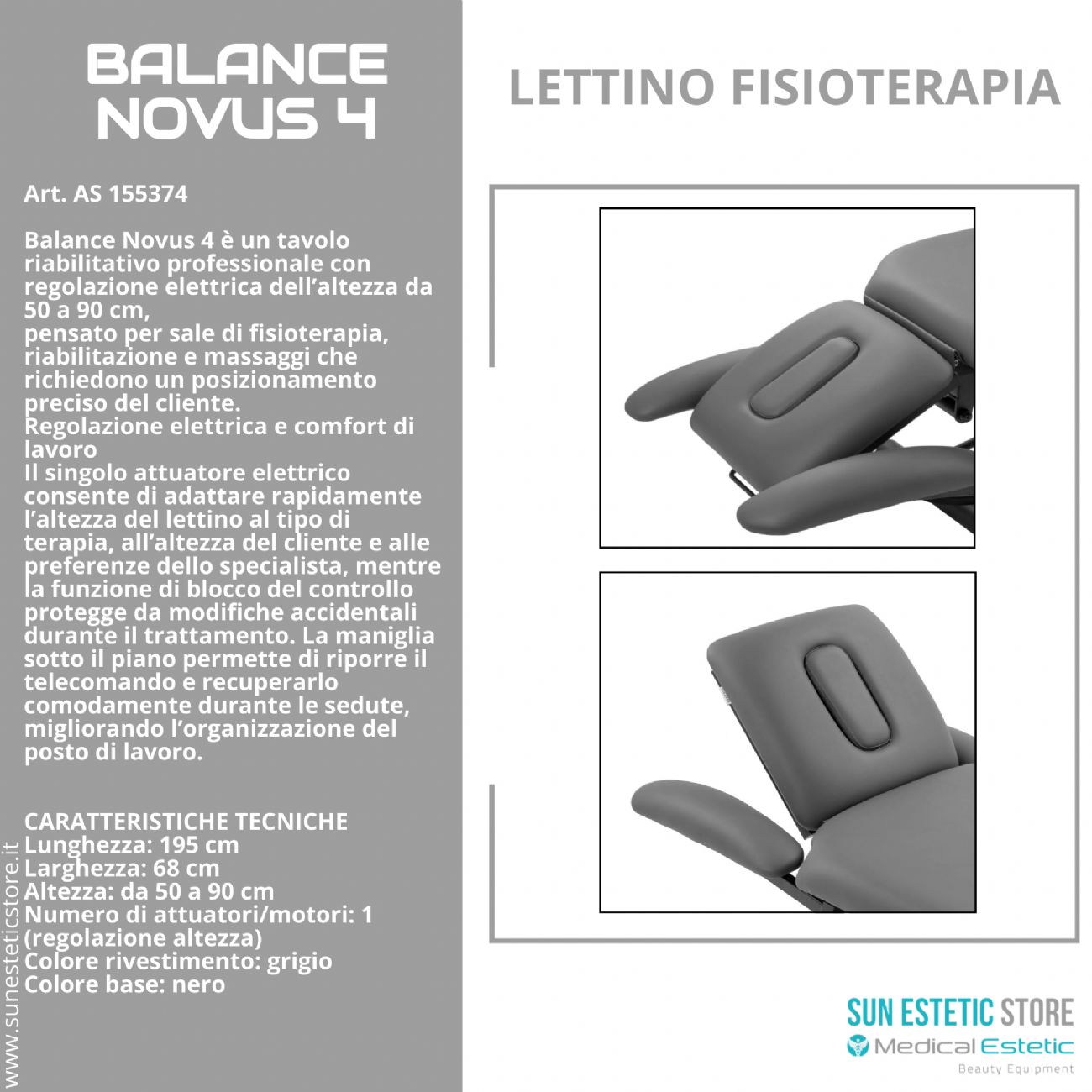 Balance Novus 4: Tavolo Riabilitativo Elettrico